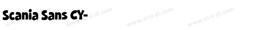 Scania Sans CY字体转换 Scania Sans CY字体转换